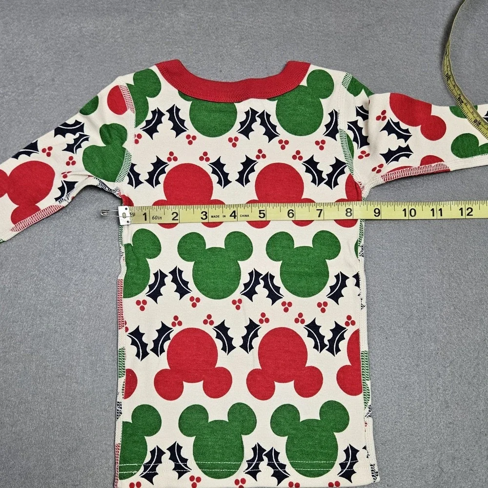 Hanna Andersson Pajamas Size 12-18 Months 75 CM Disney Mickey Mouse‎ Holiday NEW